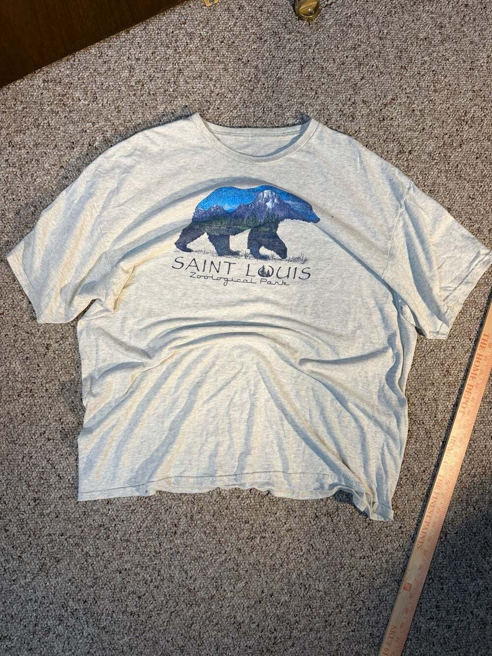 Saint Louis Zoological Park Bear Graphic T-Shirt Gray